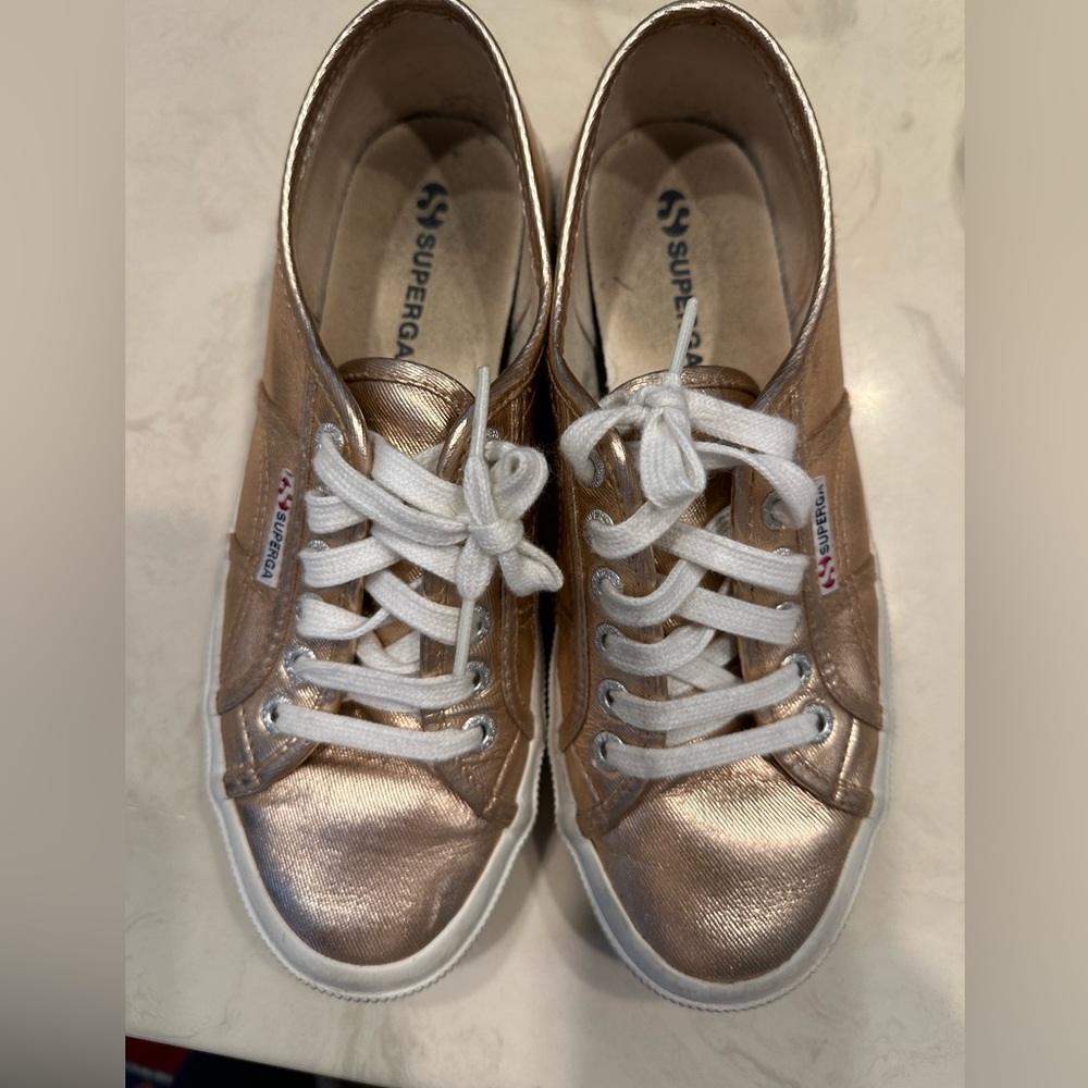 Rose gold Superga sneakers! A few years old, not worn much. 8.5 women’s